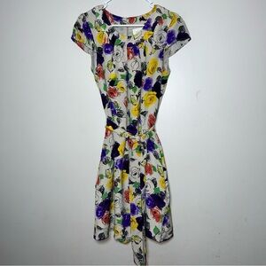 Kate Spade Floral Dress Belt 100% Silk Women’s Size Large